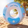 Flotador Inflable de Axilas para Niños Lemon Bay con Bomba de Aire Integrada, Flotador de Axilas Engrosado Antivuelco, Salvavidas para Bebé