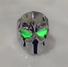 Hombre máscara espartana anillo de acero de titanio anillo personalizado para hombres europeos y americanos anillo de hombre estilo punk calavera dominante