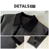 Casaco de Lã Masculino Outono Jovens Estilo Old Money Moda Masculina Toque de Luxo Estilo Curto Jaqueta Grossa de Lã Masculina Inverno