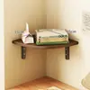 Estante de Pared, Estante Triangular, Estante de Almacenamiento Encima del Escritorio, Organizador para Libros y Papelería, Solución para Ahorrar Espacio