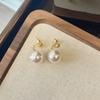 Aretes Elegantes de Perlas de Lujo Ligero Francés para Cena Aretes Elegantes para Mujeres