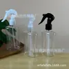 Botella rociadora plana de 200 ml en forma de ratón al por mayor en stock, regadera transparente de PET, botella rociadora para empaque de productos químicos diarios