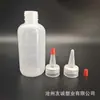 Los fabricantes suministran botella de plástico tie-dye de 4 oz botella de boca puntiaguda botella de plástico para exprimir salsa botella de salsa de tomate de 8 oz botella de pegamento de 6 oz