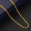 Cadena de collar de onda de agua chapada en oro de 18 quilates comercio exterior accesorios de joyería populares AliExpress al por mayor suministro de fábrica de Yiwu