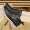 Sapatos de Cano Alto de Comércio Exterior Sapatos Casuais para Mãe Primavera e Outono 2024 Sapatos de Solado Macio Sapatos Confortáveis para Viagem Sapatos de Cano Médio Martin com Zíper
