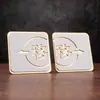 Señales de Puerta Corredera de Acrílico en Stock, Señales de Advertencia para Hotel sin Taladro, Pegatinas de Pared para Puerta Corredera Izquierda-Derecha de Vidrio