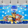 Tela de Fondo para Cumpleaños de Patrulla Canina Transfronteriza Suministros de Decoración para Fiesta Festiva Props para Montaje de Escena Patrulla Canina