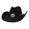 Nueva Moda Masculina y Femenina para Pareja Estilo Europeo y Americano Sombrero Vaquero de Gamuza Sombrero Jazz Sombrero para el Sol Sombrero de Playa Sombrero de Ala Ancha