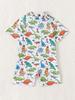 Traje de baño nuevo para niños Traje de baño de una pieza Treasure para hombre Traje de baño de una pieza de dibujos animados para bebé Tiburón de coche Calzoncillos de natación Transfronterizo