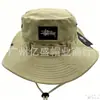 Sombrero de pescador de ala ancha Marca de tendencia europea y americana bordado para pesca senderismo montañismo sombrero de protección solar ala enrollable sombrero de sol protección UV