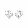 S925 Sterling Silver Irregular Love Diamond Brincos Estilo Frio Feminino Coreia do Sul Dongdaemun Brincos Prata Internet Celebrante Explosões