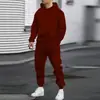 Conjunto de Otoño para Hombre 2026 Casual Deportivo Sudadera Lisa para Hombre Conjunto de Dos Piezas Holgado Ropa para Hombre