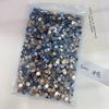 1440 Piezas de Joyería de Diamantes Planos para Uñas, Lujo Ligero, Elegantes Diamantes Azules para Uñas en Forma de Ojo de Caballo Torcido Mini Grandes y Pequeños