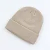 Gorro de Punto de 110 g para Mujer, Versátil para Otoño e Invierno, Resistente al Frío y Cálido, Gorro de Lana para Exteriores para Hombre, Gorro Hip-Hop, Exportación