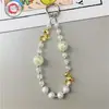 Cordão para Celular Ins Corrente de Pulso Pérola Pingente Corrente para Celular Bolsa com Laço de Contas Corrente para Pendurar Pingente Decorativo