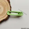 Pinza Redonda de Pato de Doble Punta Brillante de 6 cm, Pinza para el Cabello de Alta Calidad en Colores Macarrón, Pinza Lateral, Pinza para Flequillo, Accesorio de Pinza Base para Manualidades
