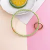 Pulsera Creativa Ins Pegamento Suave Color Transparente Diamante Llavero Anillo de Pegamento Suave Ecológico Llavero Colgante Regalo para Pareja