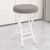 Silla Plegable para Uso Doméstico con Respaldo Suave, Silla de Escritorio Simple, Taburete Plegable para Dormitorio, Taburete Pequeño para Balcón, Taburete Redondo Portátil