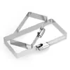 Acero Inoxidable 304 Abrazadera Rectangular Cable de Puente Ingeniería Fotovoltaica Canaleta para Cables Abrazadera de Tubo Abrazadera para Manguera Tubo Cuadrado Hebilla Fija