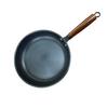 Olla de Hierro Nitrurado sin Recubrimiento, Olla de Hierro Hecha a Mano con Tapa, Olla de Cocina Antiadherente, Wok Forjado Casero de la Vieja Escuela