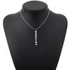 Collar con borlas y lentejuelas geométricas cortas y sencillas para mujer, accesorios de cadena hechos a mano, joyería transfronteriza europea y americana