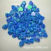 Ópalo en forma de corazón 3-10 mm ópalo artificial en forma de corazón fondo plano corazón liso ópalo piedra suelta ópalo japonés venta al por mayor