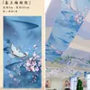 Tecido de teto estilo chinês para casamento decoração de banquete de casamento cortina de gaze estilo antigo pintura a tinta pendurada no topo cortina de tecido de teto de casamento