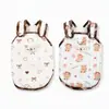 Ropa para Mascotas Otoño e Invierno Chaleco de Algodón para Perro Pana Estilo Coreano Arnés con Estampado Completo Ropa para Gatos Ropa para Mascotas