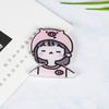 Broche de dibujos animados de niña coreana, insignia de acrílico, alfiler para bolso, pequeño colgante de joyería que se puede personalizar