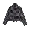 Bestseller transfronterizo de AliExpress moda casual para mujer estilo europeo y americano chaqueta bomber con cuello alto