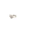 Anillo de doble microincrustación de circonita para mujer, estilo coreano, puerta este, simple, moda femenina, sexual, estilo frío, anillo abierto, anillo para mujer, anillo, anillo para mujer