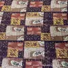 Tecido Estampado de Algodão e Linho Estilo Étnico Tinta Salpicada Imitação de Batik Tecido Boêmio Almofada de Lijiang Toalha de Mesa Saia de Linho