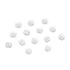 Mini Flor Pequena Pétalas de Trevo de Quatro Folhas 7mm Plástico Pérola de Imitação Flor Material para Brincos Pulseira Joias Feito à Mão