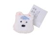 Muñeco de Perro West Highland de Peluche de Dibujos Animados Broche de Cachorro Accesorios para el Cabello DIY Ropa Pantuflas Calcetines Accesorios Funda para Teléfono Móvil