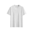 Camiseta de comercio exterior transfronterizo talla grande, blanca de verano, 100% algodón, hombro normal, manga corta, peso pesado de 250g, algodón puro, camiseta personalizada para hombre
