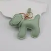 Colgante de bolsa de borla de cachorro relleno, accesorio de llavero de cachorro de cuero PU creativo y moderno para coche, correa para teléfono