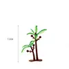 Decoración para pastel de árbol de coco planta árbol pequeño Playa escena de playa decoración enchufe plástico simulación árbol de coco decoración