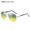 Óculos de Sol Estilo Aviador para Homens, Óculos de Sol Polarizados de Metal, Óculos de Sol de Alta Qualidade com Proteção UV