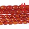 Zhuming Trading Cuentas de Ágata Roja de Grado A en Forma de Barril Cuentas Sueltas Ágata Forma de Barril Accesorios de Joyería para Pulseras con Cuentas Hechas a Mano