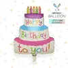Mecrla Nueva Decoración para Fiesta de Cumpleaños Globos de Papel de Aluminio Cono de Helado Cupcake