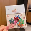 Clip Dopamina Colorido Barato para Niños Lindo de Puntos con Borde Crema Flor Estrella Gota de Agua Pinza para el Cabello