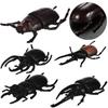 Modelo de insecto de simulación transfronterizo escarabajo sólido unicornio insecto hada animal pequeño modelo para niños juguetes al por mayor