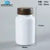 Fabricante Botella de Plástico 200cc Botella de Boca Ancha PET Sellada Botella de Embalaje para Líquidos Sólidos Polvo Sub-Embalaje Botella para Tabletas Cápsulas