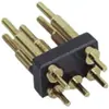 Hogar Inteligente Fila Única 5 Pines Vertical Pogopin Pin de Resorte de Carga Pin de Alimentación Táctil Conductivo Pin de Cobre Dorado Electrochapado
