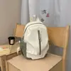 Mochila Pequeña de Color Sólido, Estilo Minimalista, Suave y de Alta Gama para Estudiantes Universitarios, Mochila Ligera y Casual para Viajes