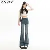 Pantalones Acampanados para Mujer Otoño e Invierno 2025 Tendencia Nuevo Estilo Americano de Cintura Alta Adelgazantes Pantalones de Campana para Mujer