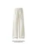 Colección Otoño 2026: Pantalones Largos de Pana Rayada Estampada Blancos, Tallas M-5XL, HK261096-Especial P21