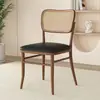 Cadeiras de Jantar de Rattan Usadas, Cadeiras para Restaurantes de Fast Food, Cadeiras com Encosto de Ferro Forjado para Uso Doméstico, Cadeiras com Encosto para Cafés e Hotéis
