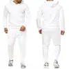 Conjunto deportivo de dos piezas para hombre, nuevo de primavera y otoño, estilo moderno, sudadera con capucha tipo jersey, ropa deportiva para hombre