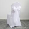 Boda banquete de bodas hotel decoración trasera Flor lazo respaldo de silla Cubierta de silla de flor cinta de encaje cinta de satén cinta